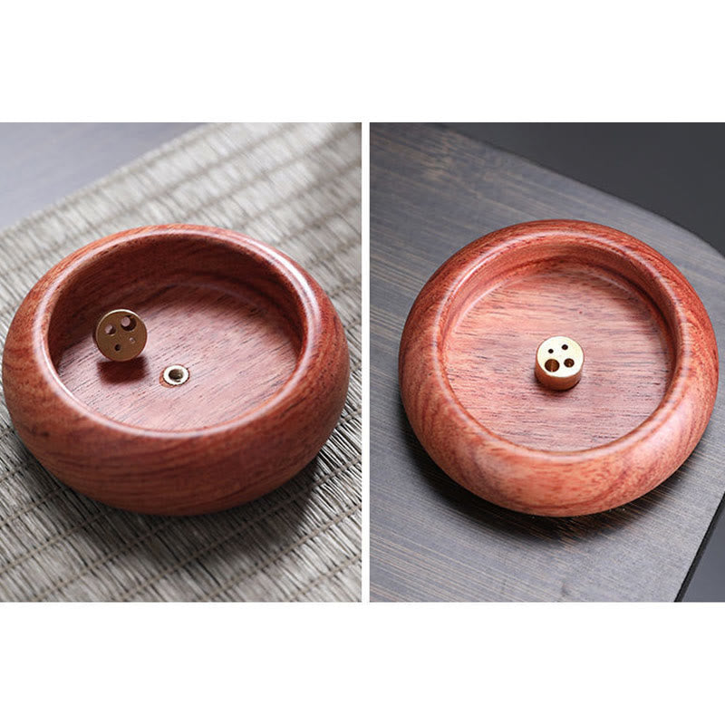 Mini Ebony Wood Rosewood Meditation Healing Stick Incense Burner Decoration