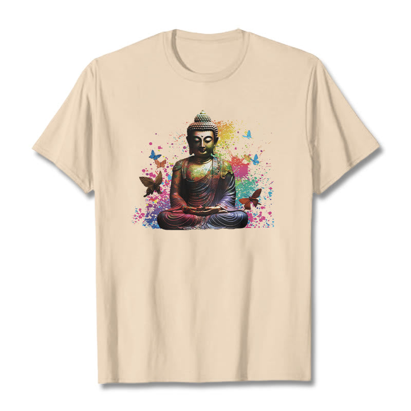Colorful Butterfly Flying Meditation mystic zen Tee T-shirt
