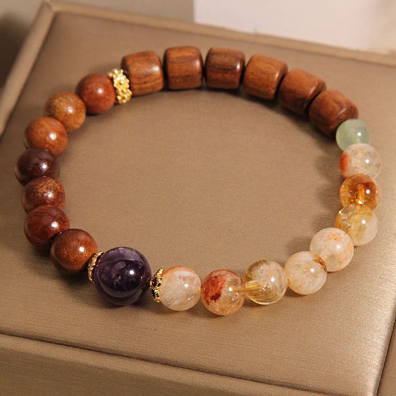 Sandalwood Rosewood Citrine Protection Bracelet