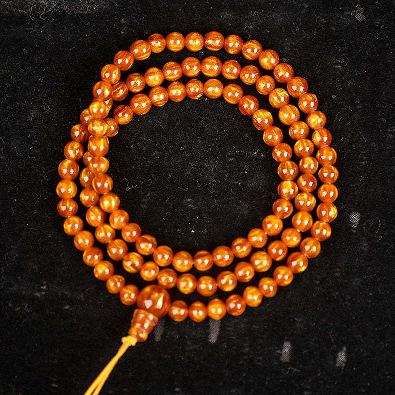 Golden Sea Willow Success Positive Bracelet Mala