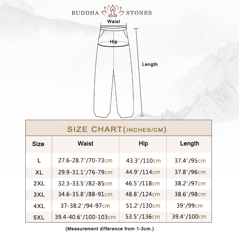 Solid Color Drawstring Cotton Men's Pants With Pockets