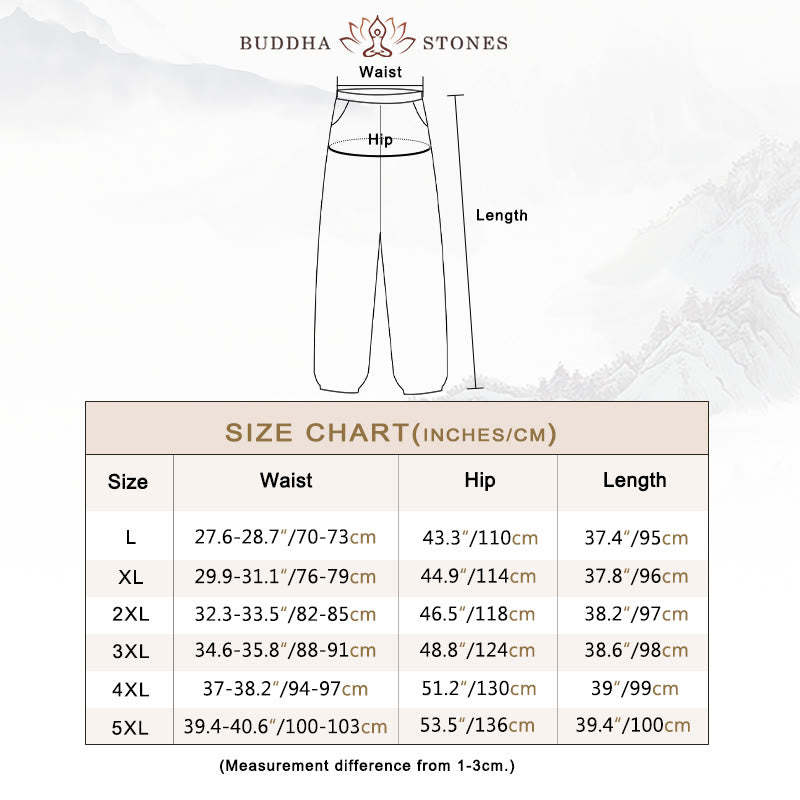 Solid Color Drawstring Cotton Men's Pants With Pockets