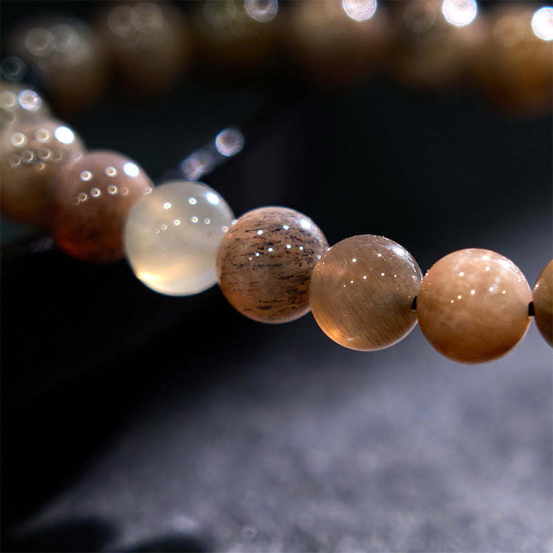 mystic zen Stone Black Moonstone Soothing Bracelet
