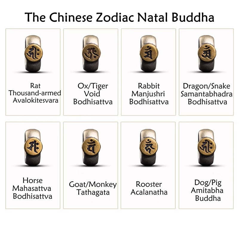 Handmade Tibetan 925 Sterling Silver Chinese Zodiac Natal mystic zen Zakiram Goddess of Wealth Protection Multicolored Rope Braided Bracelet