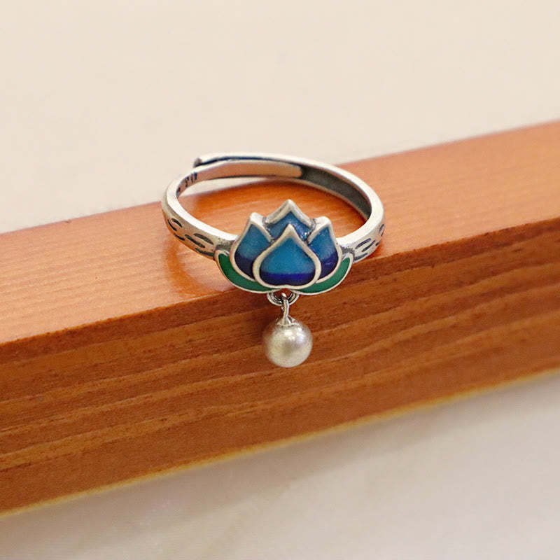 Lotus Flower Pattern Enlightenment Ring