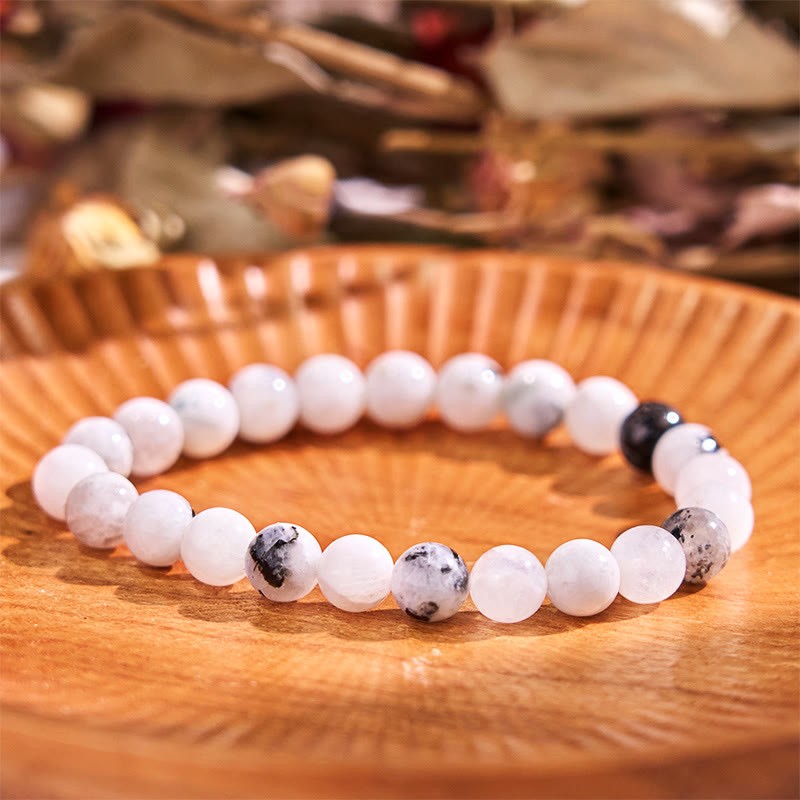 mystic zen Stone Rainbow Moonstone Harmony Bracelet
