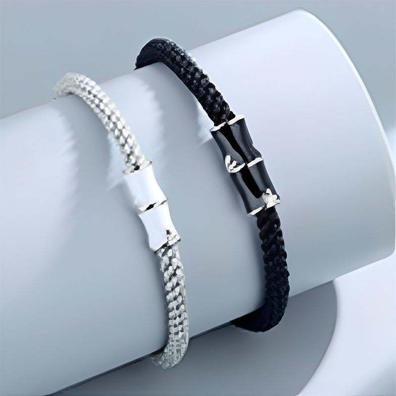 Bamboo Pattern Healing Couple Rope Bracelet