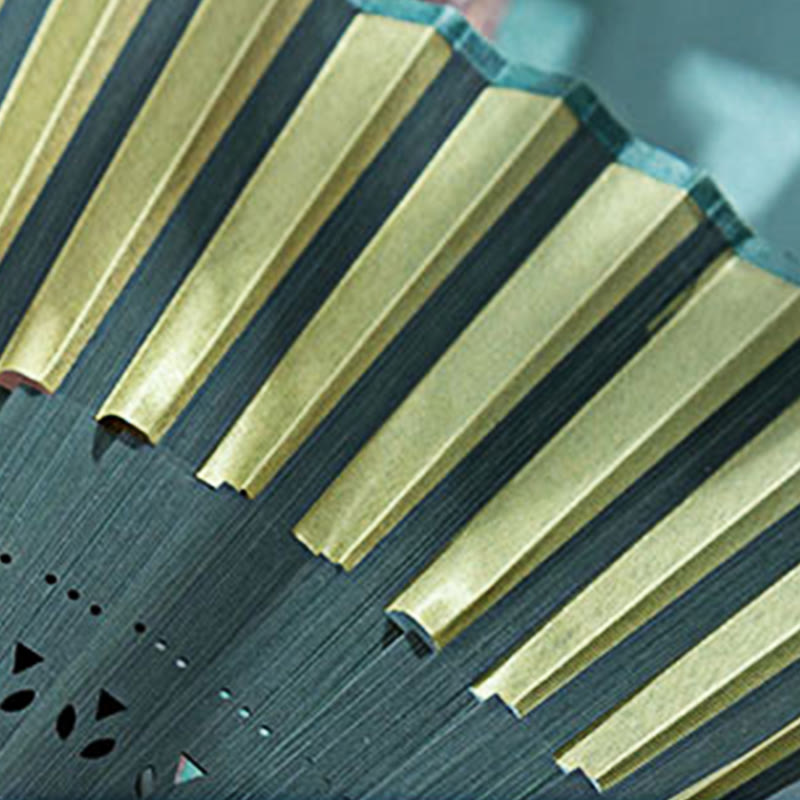 Gradient Handheld Bamboo Folding Fan