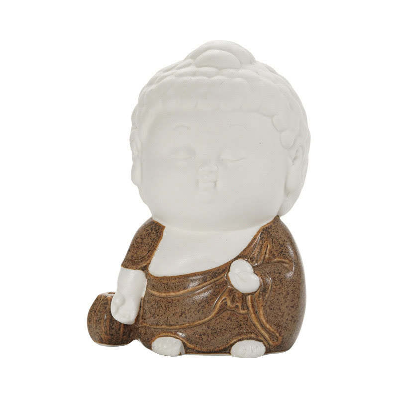 mystic zen Sitting Standing Reclining Ceramic Healing Incense Burner Desk Decoration