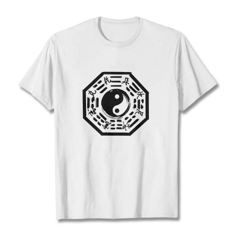 Ba Gua Pattern Cotton Tee T-shirt