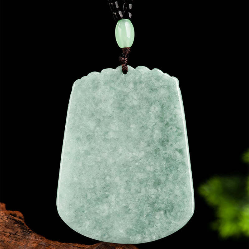 Year Of The Dragon Chinese Zodiac Dragon Soaring Jade Protection Bead Chain Necklace Pendant