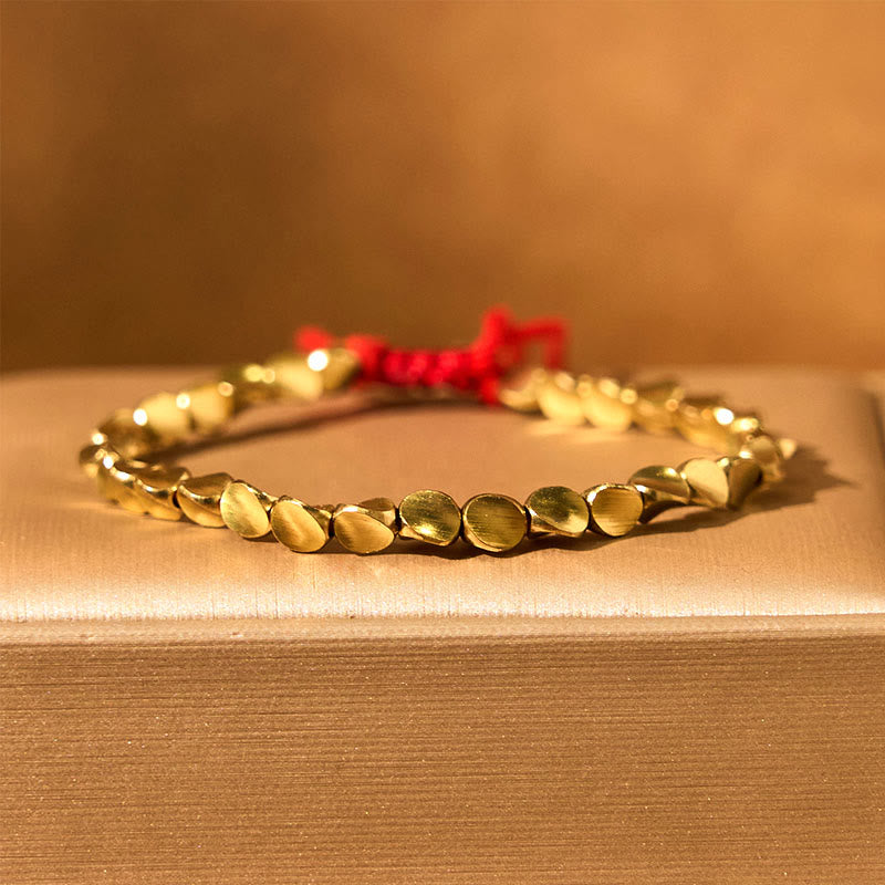 Tibetan Copper Beads Healing Luck Bracelet