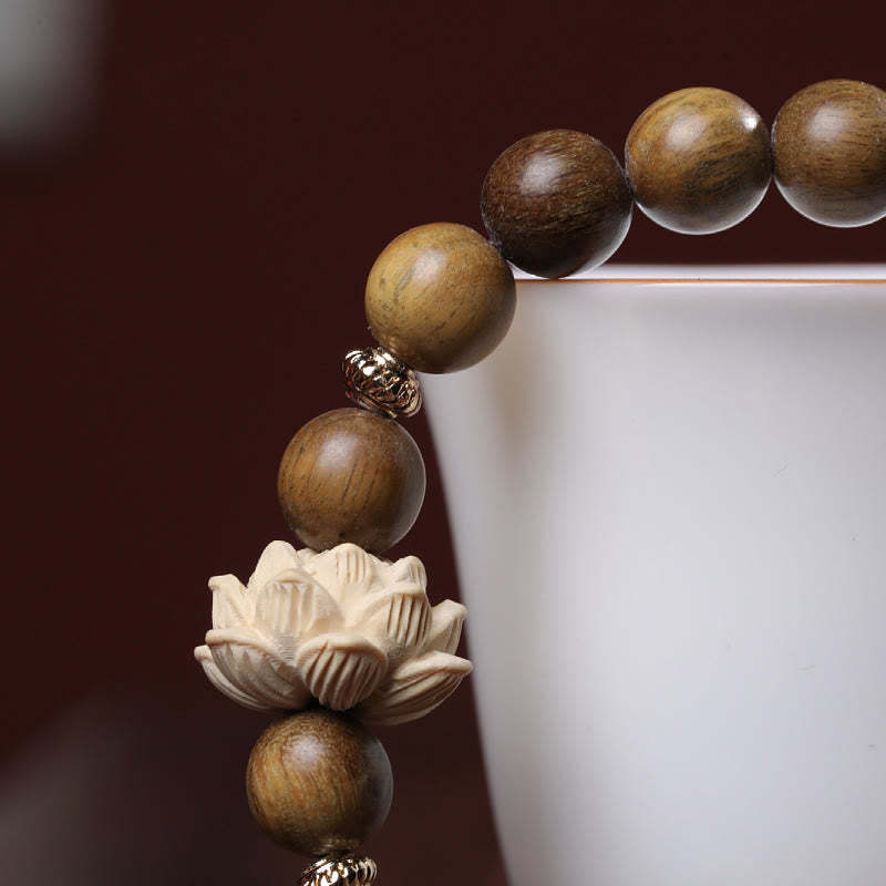 Green Sandalwood Boxwood Lotus Soothing Bracelet