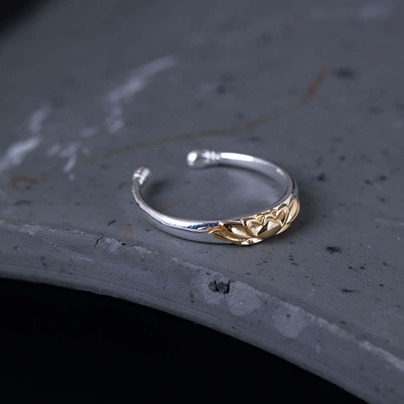 925 Sterling Silver Lotus Flower New Beginning Ring