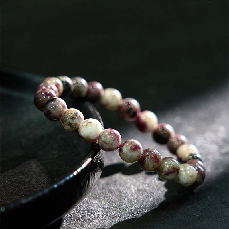 mystic zen Stone Plum Blossom Tourmaline Balance Bracelet