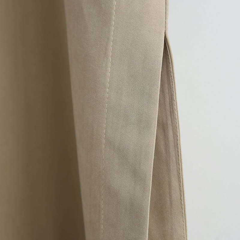 Fall Solid Color Chinese Frog-Button Cotton Men's Tang Suit Robe