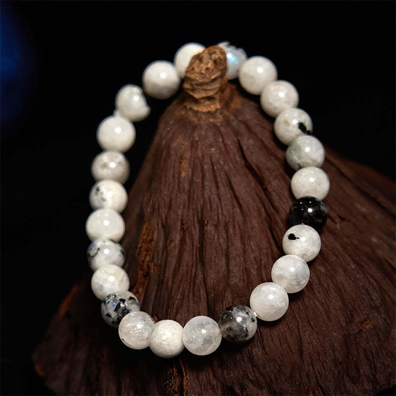 mystic zen Stone Rainbow Moonstone Harmony Bracelet