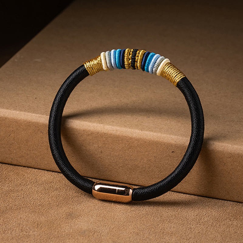 Tibetan Handmade King Kong Knot Protection Magnetic Buckle Braided Bracelet