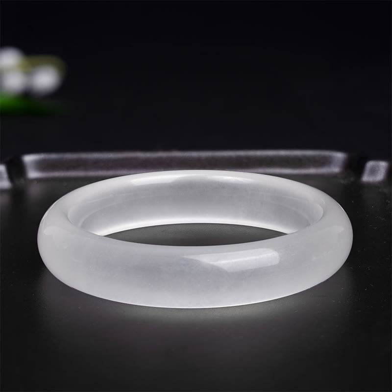Natural Golden Silk Jade Wealth Luck Bracelet Bangle