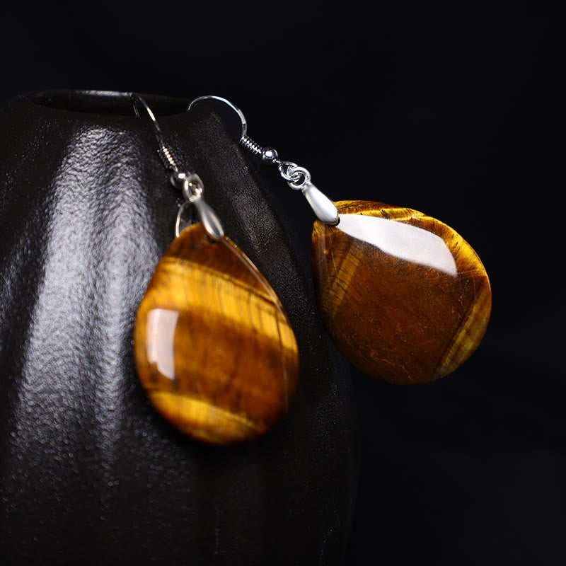 Natural Aventurine Dangle Healing Drop Earrings