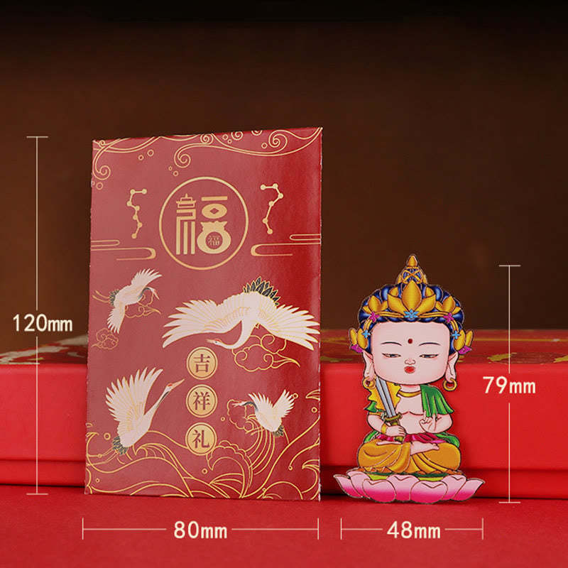 Chinese Zodiac Natal mystic zen Blessing Wealth Fortune Fridge Phone Sticker