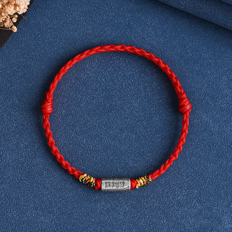 Handcrafted 925 Sterling Silver Everything Goes Well Design Protection Strength Bracelet Anklet (Extra 30% Off | USE CODE: FS30)