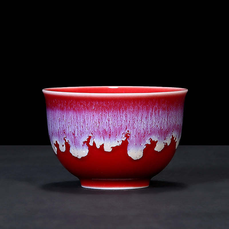 Chinese Jianzhan Glaze Kiln Change Ceramic Teacup Tenmoku Kung Fu Tea Cup