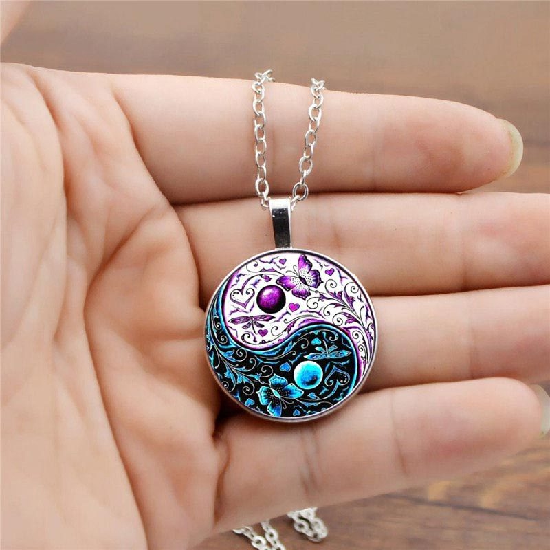 Yin Yang Chain Balance Necklace Pendant