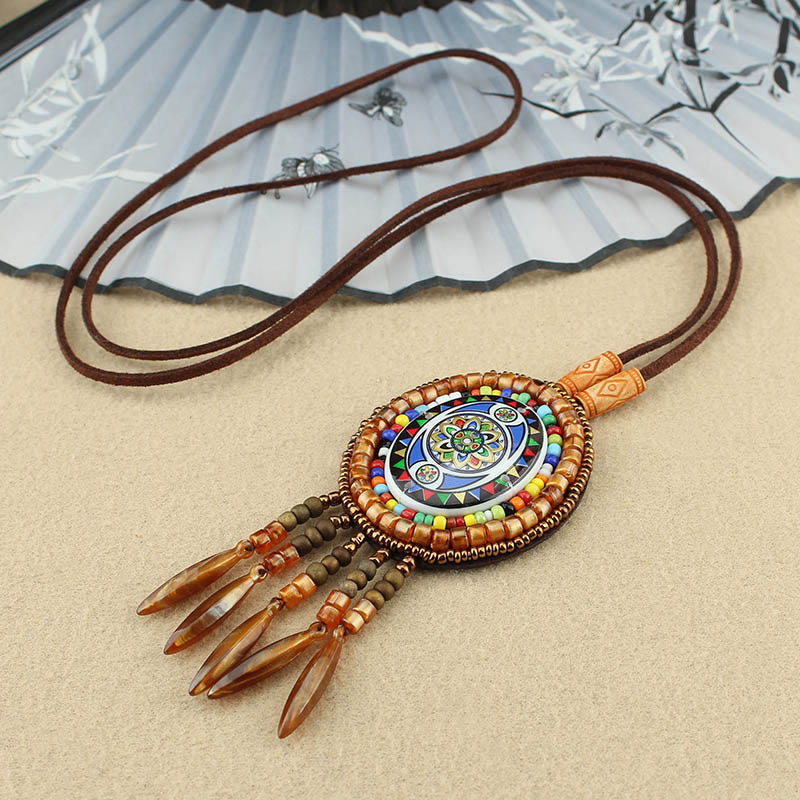 Mandala Pattern Beads Creativity Necklace Pendant