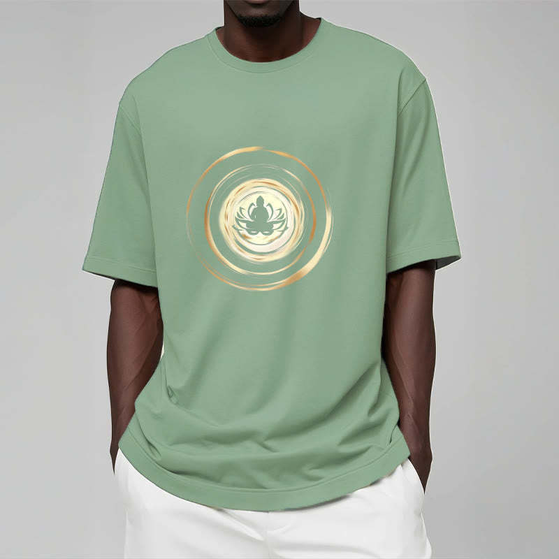 Meditating mystic zen Lotus Pattern Tee T-shirt