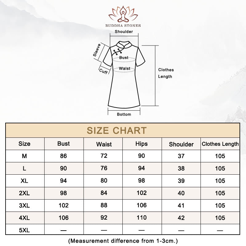 Retro Flower Lotus Peony Feather Print Qipao Dress Women's Cheongsam Dress