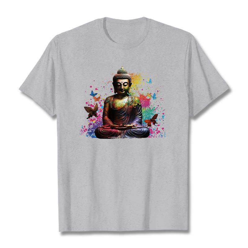 Colorful Butterfly Flying Meditation mystic zen Tee T-shirt