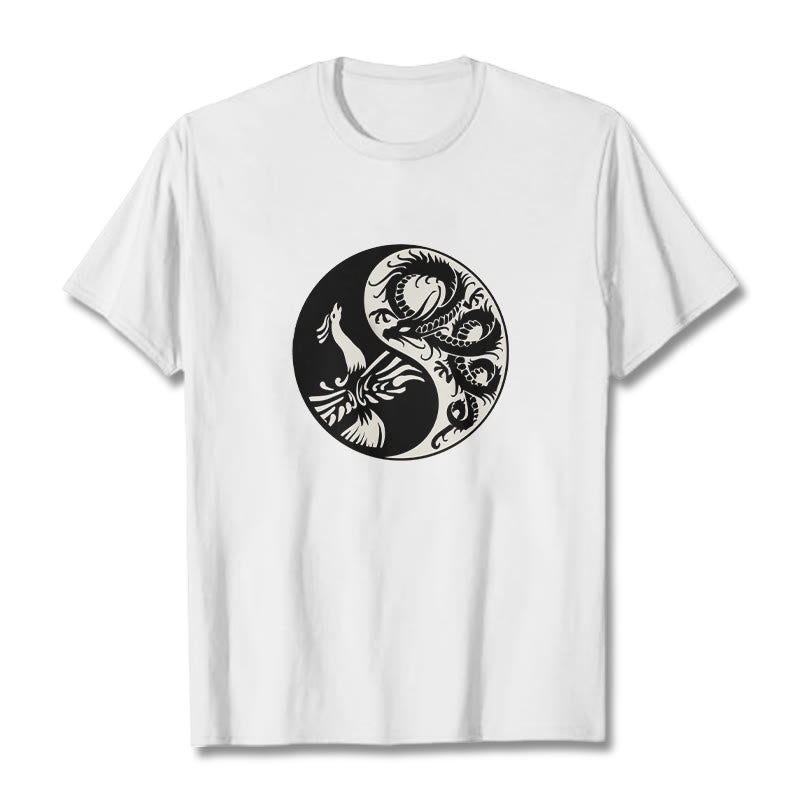 Phoenix Yin Yang Cotton Tee T-shirt
