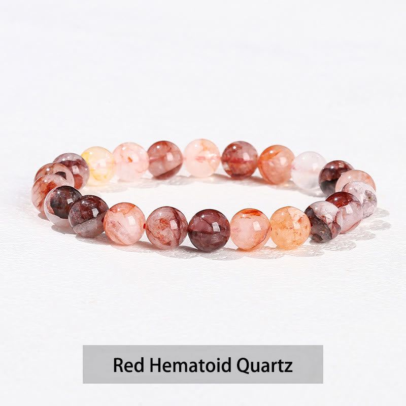 Various Crystal Stone Amethyst Green Aventurine Rose Quartz Healing Bracelet