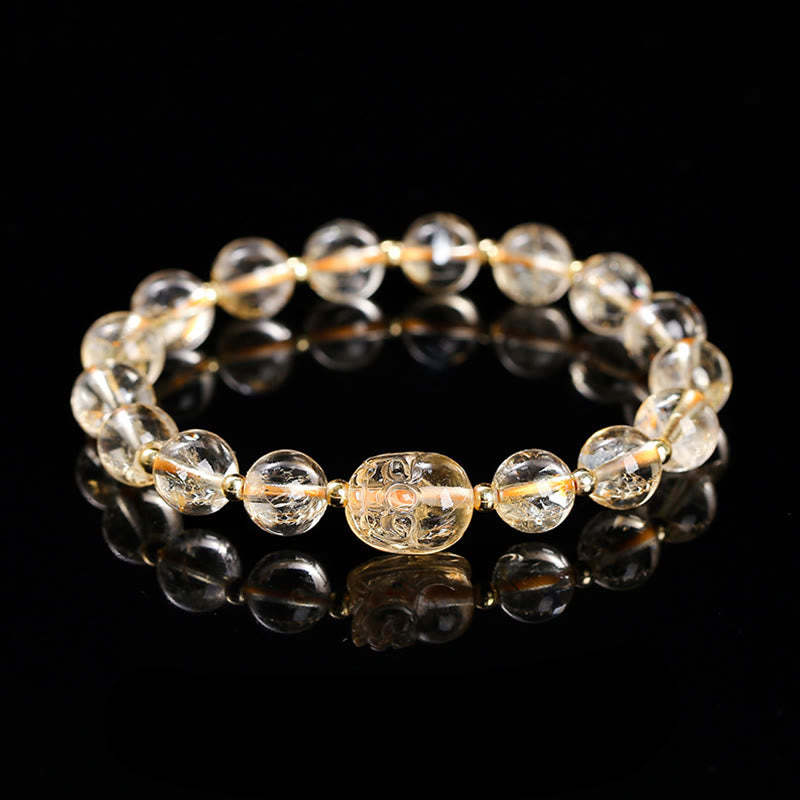 Various Crystal PIXIU Pink Crystal Warmth Bracelet