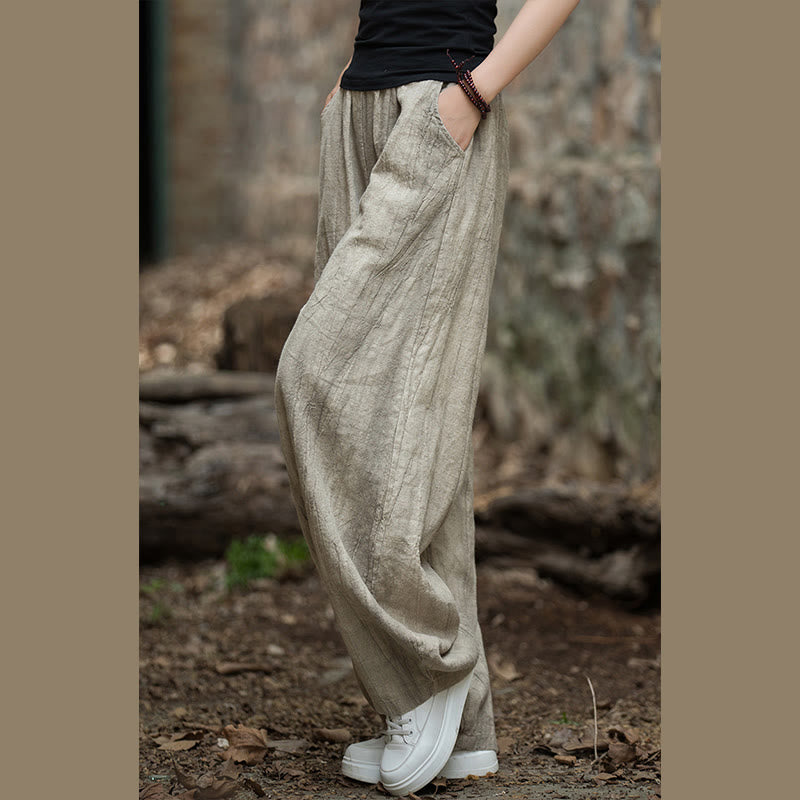 Retro Tie Dye Harem Pants Casual Women's Yoga Pants With Pockets