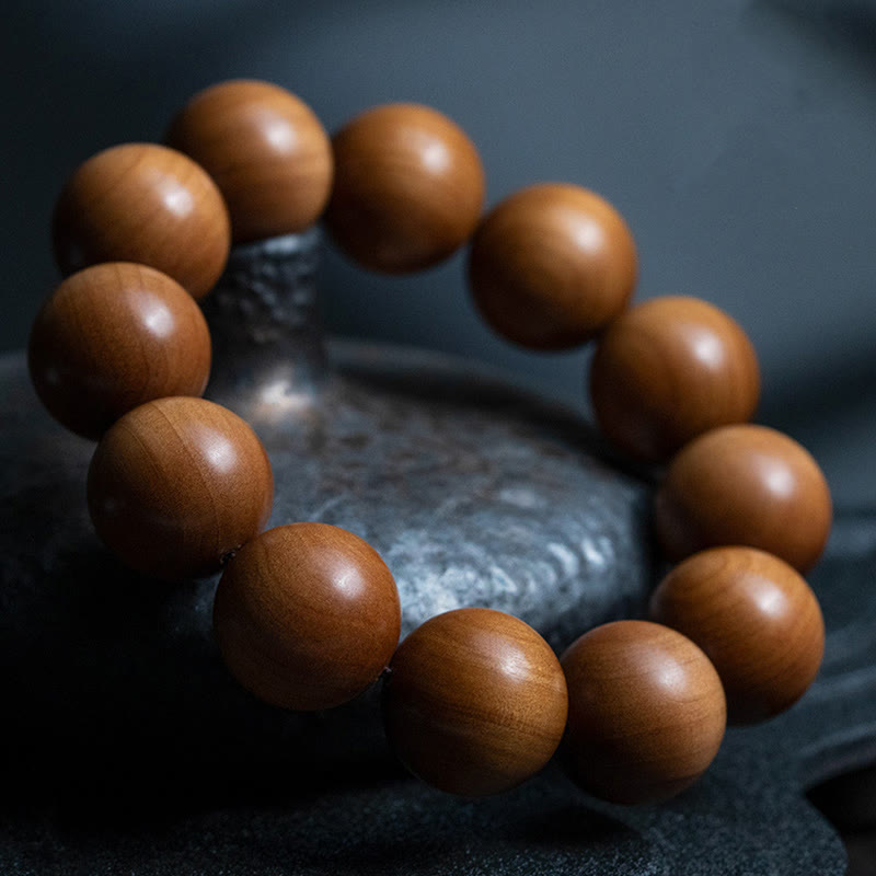 Mysore Sandalwood Wood Bead Healing Mala Bracelet