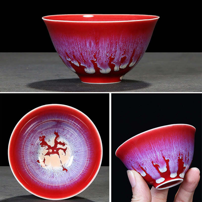 Chinese Jianzhan Glaze Kiln Change Ceramic Teacup Tenmoku Kung Fu Tea Cup