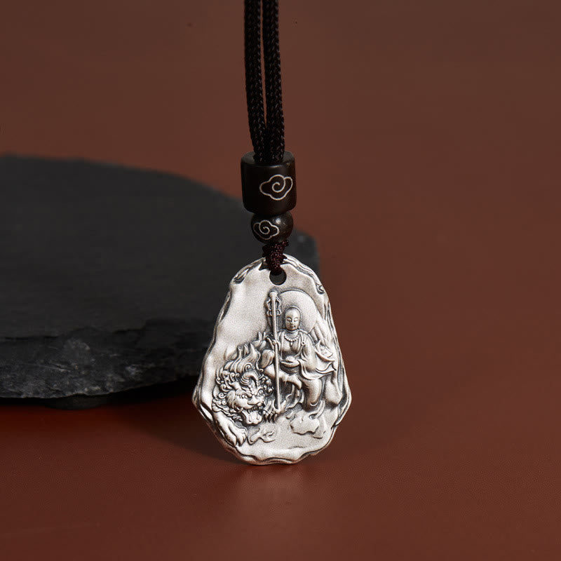 999 Sterling Silver Ksitigarbha mystic zen Zakiram Goddess Necklace Pendant