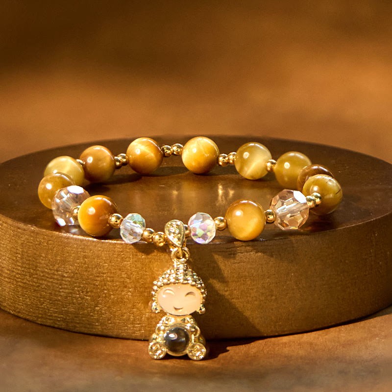 Yellow Tiger Eye Meditation mystic zen Protection Bracelet