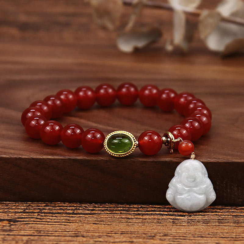Natural Red Agate mystic zen Success Bracelet