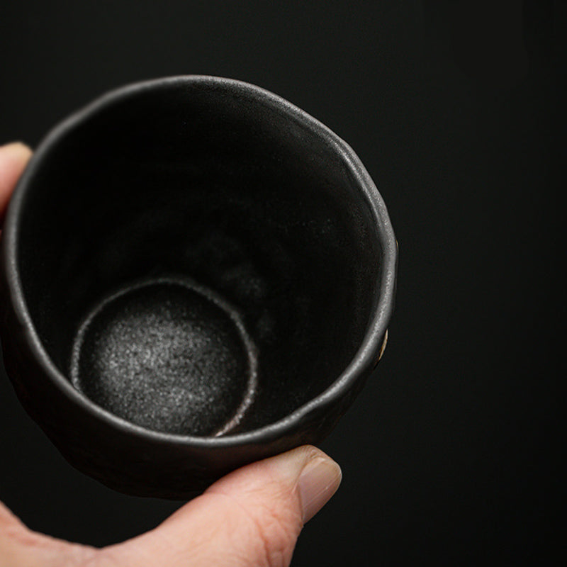Lotus Pod Leaf Flower Auspicious Clouds Ceramic Teacup Kung Fu Tea Cup
