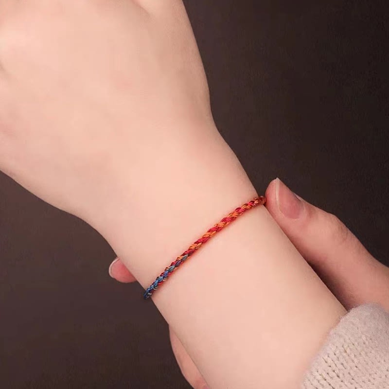 Handcrafted Luck Colorful Rope Child Adult Bracelet