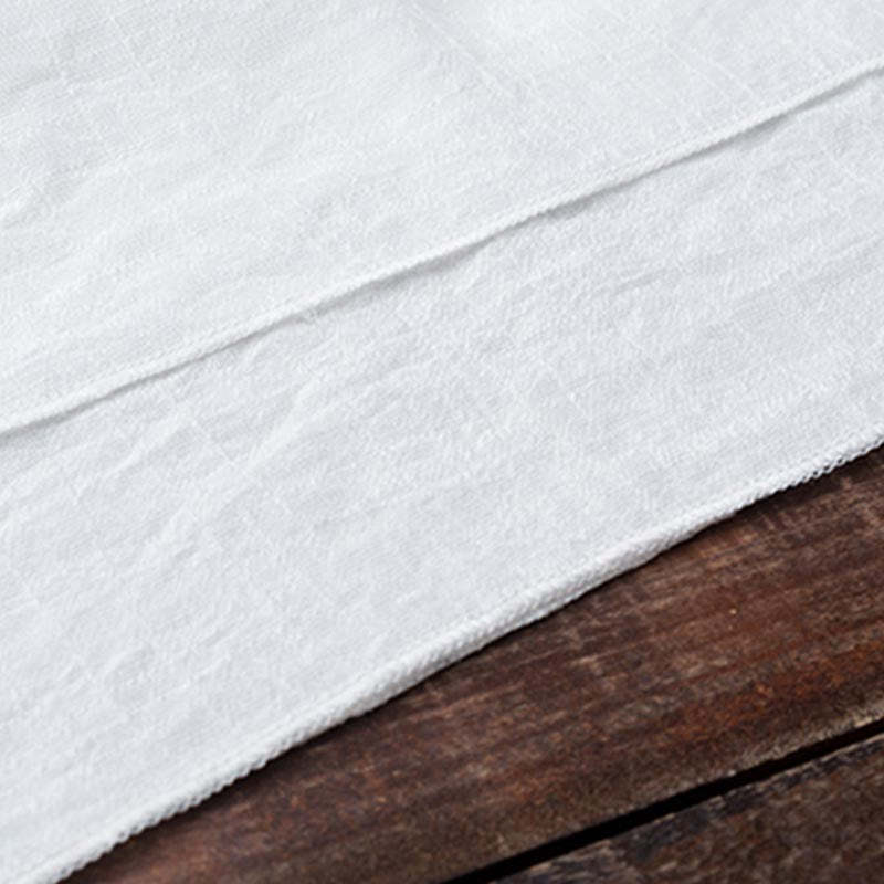 2Pcs Simple Design White Top Pants Meditation Yoga Zen Tai Chi Cotton Linen Clothing Women's Set
