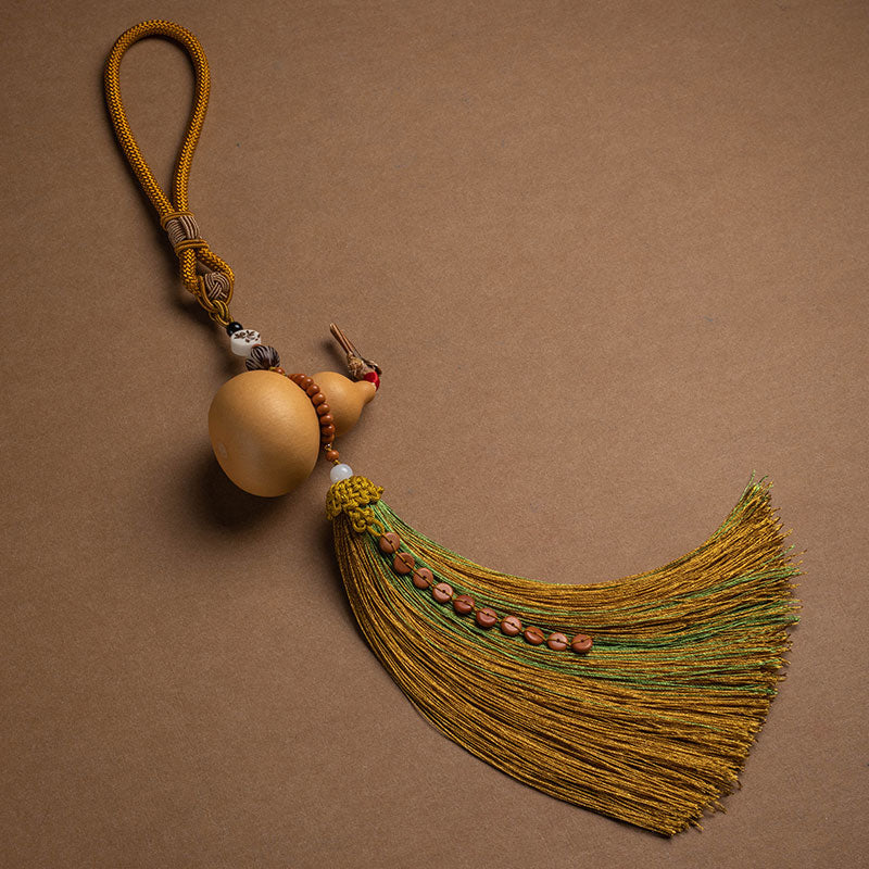 Feng Shui Coins Gourd Chinese Knot Lucky Coins Five Emperor Money Wealth Tassels Decoration