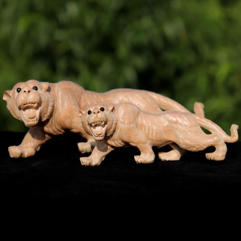 Year Of The Snake Chinese Zodiac Fu Character Peach Wood Home Statue Decoration