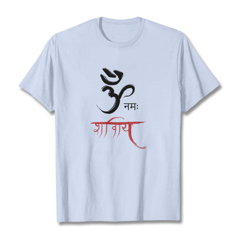 OM NAMAH SHIVAYA Mantra Sanskrit Tee T-shirt