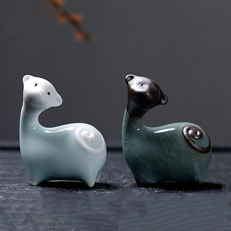 Chinese Zodiac Ceramic Tea Pet Home Decoration
