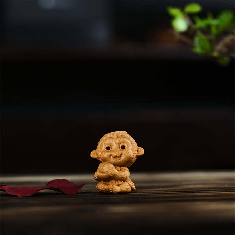12 Chinese Zodiac Thuja Sutchuenensis Sandalwood Prosperity Mini Home Decoration