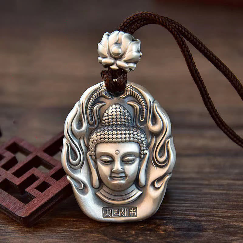 Chinese Zodiac Natal mystic zen Om Mani Padme Hum Lotus Compassion Necklace Pendant